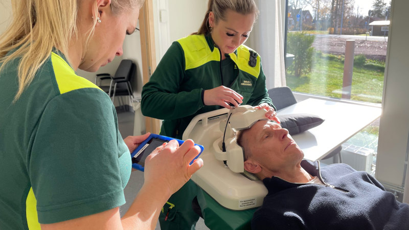 Simulering på ambulansstationen i Mora