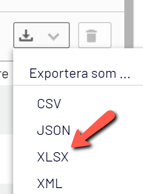 Exportera formulärdata till Excel