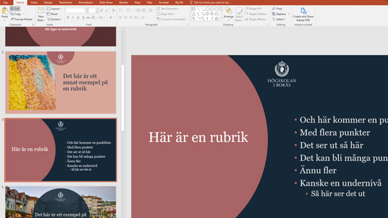 Skärmdump för PowerPoint-mall