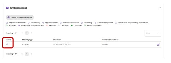 Check status