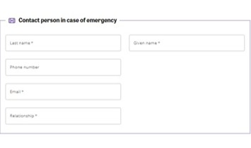 contact person in case of emergency