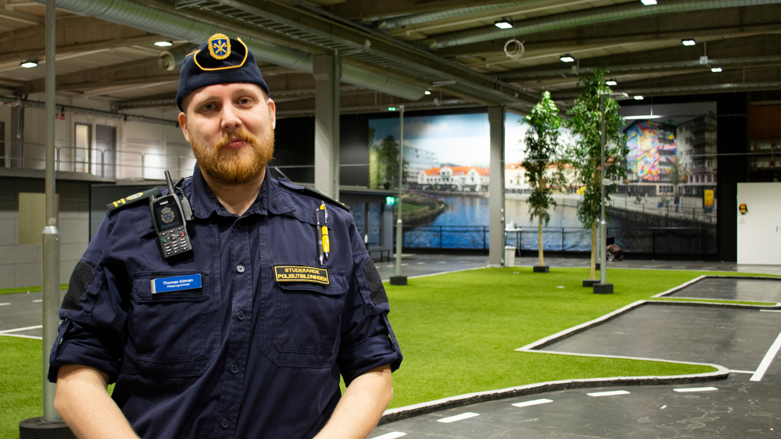 Porträttbild av Thomas Edman, student vid Polisprogrammet vid Högskolan i Borås