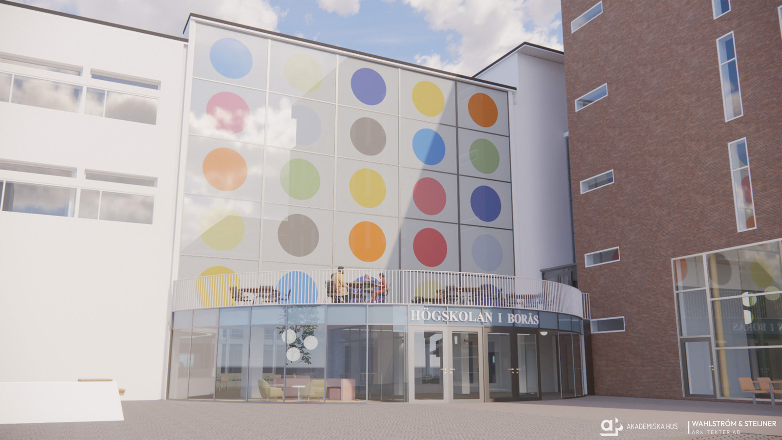 Akademiplatsen med nya campusentrén