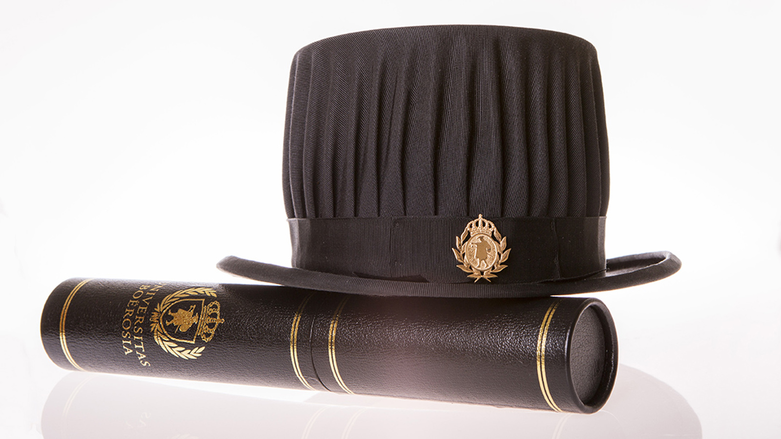 Doctoral hat and diploma