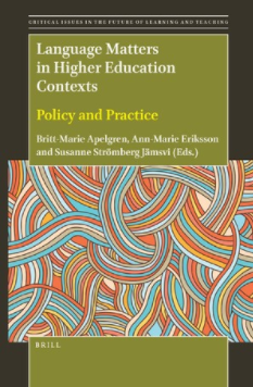 Cover for Language Matters in Higher Education Contexts: Policy and Practice
