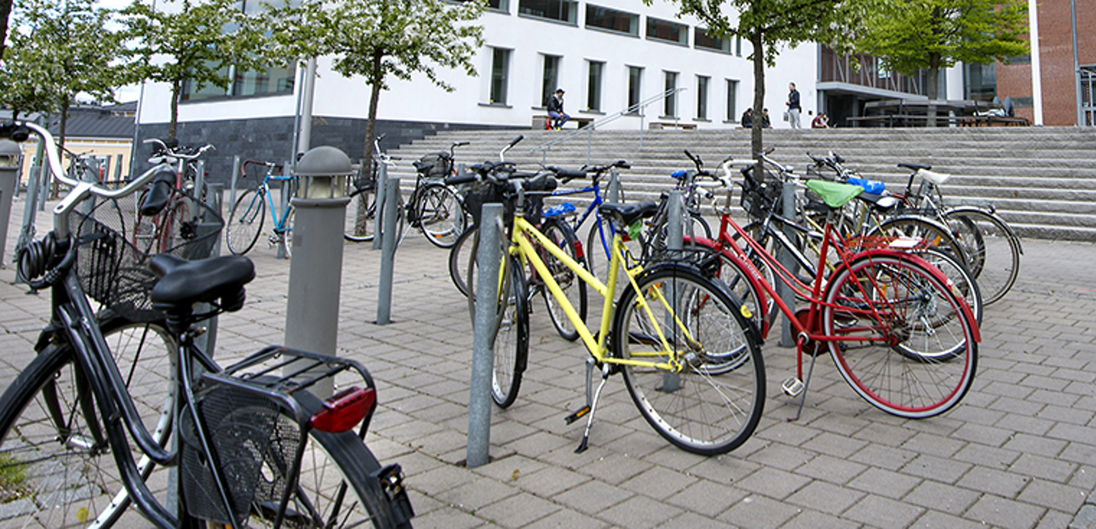 Cykelparkering vid campus